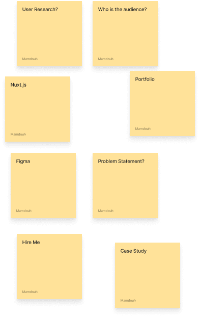 Chaotic FigJam board with scattered notes and no clear structure