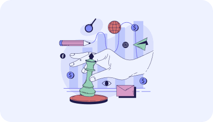 Visual concept of a portfolio as a strategic hiring tool for product designers